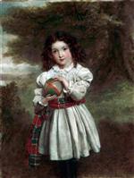 William Powell Frith  - Bilder Gemälde - Portrait of a Young Girl