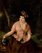 William Powell Frith  - Bilder Gemälde - Seated Woman with Jug