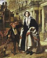 William Powell Frith  - Bilder Gemälde - The Crossing Sweeper