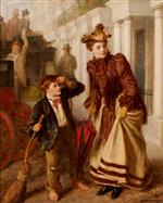 William Powell Frith  - Bilder Gemälde - The Crossing Sweeper