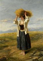 William Powell Frith  - Bilder Gemälde - The Little Gleaner