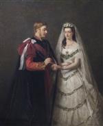 William Powell Frith  - Bilder Gemälde - The Marriage of the Prince and Princess of Wales