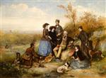 William Powell Frith  - Bilder Gemälde - The Shooting Party