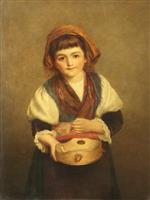 William Powell Frith  - Bilder Gemälde - The Sweetest Beggar that E'er Asked for Alm