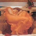 Lord Frederic Leighton  - Bilder Gemälde - Flaming June