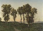 Henri Joseph Harpignies - Bilder Gemälde - Autumn Evening