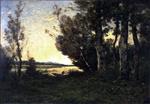 Henri Joseph Harpignies - Bilder Gemälde - Banks of the Allier