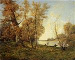 Henri Joseph Harpignies - Bilder Gemälde - Banks of the Loire