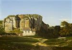 Henri Joseph Harpignies - Bilder Gemälde - Cliffs Near Crémieu