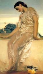 Lord Frederic Leighton  - Peintures - Jeune fille