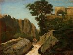 Henri Joseph Harpignies - Bilder Gemälde - Landscape at Capri