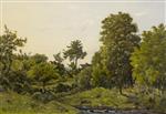 Henri Joseph Harpignies - Bilder Gemälde - Landscape near St. Prive