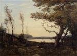 Henri Joseph Harpignies - Bilder Gemälde - Landscape with Lake