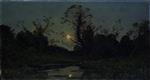 Henri Joseph Harpignies - Bilder Gemälde - Moonrise