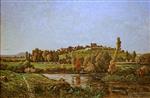 Henri Joseph Harpignies  - Bilder Gemälde - Paysage en Auvergne
