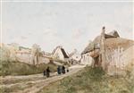 Henri Joseph Harpignies  - Bilder Gemälde - St. Prive, Bourgogne