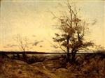 Henri Joseph Harpignies  - Bilder Gemälde - Sunset Landscape