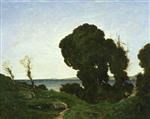 Henri Joseph Harpignies  - Bilder Gemälde - Sunshine on the Riviera