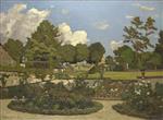 Henri Joseph Harpignies  - Bilder Gemälde - The Painter's Garden at Saint-Privé