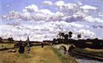 Henri Joseph Harpignies  - Bilder Gemälde - The Stream at Saint-Privé