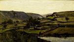 Henri Joseph Harpignies  - Bilder Gemälde - Valley Landscape