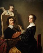 Gerrit van Honthorst - Bilder Gemälde - Allegory of Painting