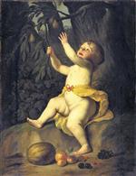 Bild:Cherub Picking Fruit