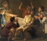 Gerrit van Honthorst - Bilder Gemälde - Christ Crowned with Thorns