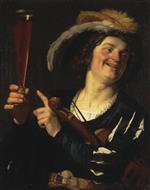 Gerrit van Honthorst - Bilder Gemälde - Convival Fellow