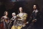 Gerrit van Honthorst - Bilder Gemälde - George Villiers, 1st Duke of Buckingham with his Family
