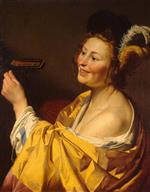 Gerrit van Honthorst - Bilder Gemälde - Lute Player