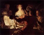 Gerrit van Honthorst  - Bilder Gemälde - Merry Company