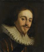 Gerrit van Honthorst  - Bilder Gemälde - Portrait of Charles I
