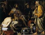 Gerrit van Honthorst  - Bilder Gemälde - Solon and Croesus