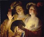 Gerrit van Honthorst  - Bilder Gemälde - The Duet