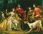Gerrit van Honthorst  - Bilder Gemälde - The Four Eldest Children of the King and Queen of Bohemia