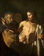 Gerrit van Honthorst  - Bilder Gemälde - The Incredulity of Saint Thomas