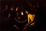 Gerrit van Honthorst  - Bilder Gemälde - The Mocking of Christ