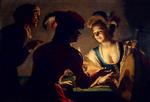 Gerrit van Honthorst  - Bilder Gemälde - The Procuress