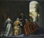 Pieter de Hooch - Bilder Gemälde - A Music Party