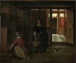 Pieter de Hooch - Bilder Gemälde - Interior of a Dutch House