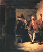 Pieter de Hooch - Bilder Gemälde - Merry Drinker