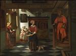 Pieter de Hooch  - Bilder Gemälde - The Asparagus Vendor