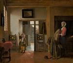 Pieter de Hooch  - Bilder Gemälde - The Bedroom