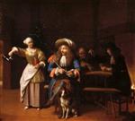 Pieter de Hooch  - Bilder Gemälde - The Empty Jug