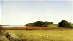 John Frederick Kensett - Bilder Gemälde - An Inlet of Long Island Sound
