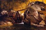 John Frederick Kensett - Bilder Gemälde - Bash Bish Falls