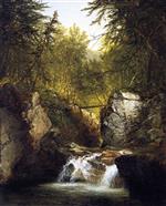 John Frederick Kensett - Bilder Gemälde - Bash Bish Falls