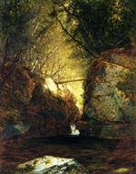John Frederick Kensett - Bilder Gemälde - Bash-Bish Falls