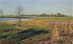 John Frederick Kensett - Bilder Gemälde - Connecticut Shoreline in Autumn-2